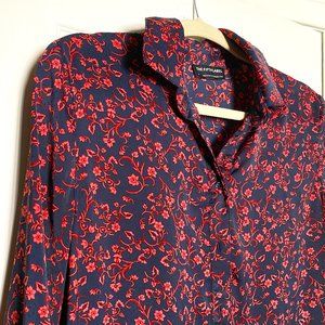 Fun Floral Shirt Dress